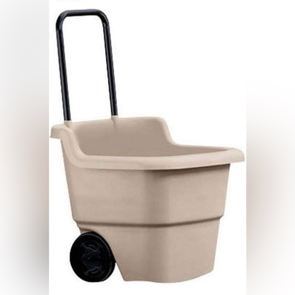 Suncast Other - Suncast Resin 15.5 Gallon Multi-Purpose Cart with Wheels, Brown, Taupe NWT